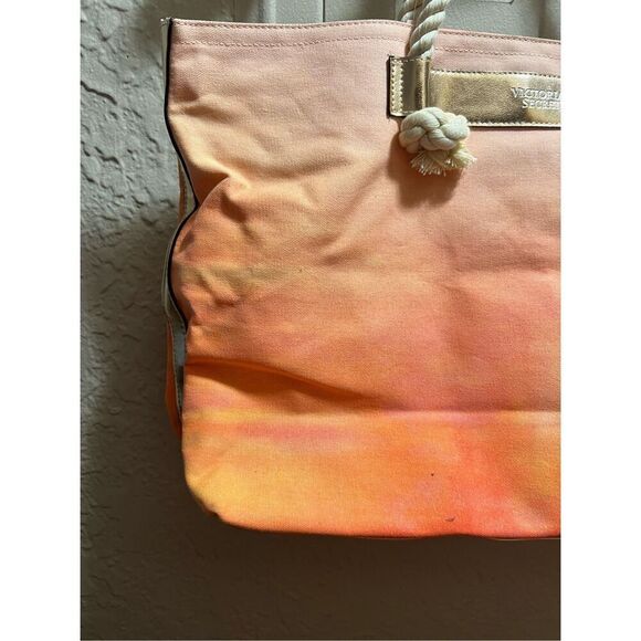 Victoria’s Secret Orange Ombré Tote Bag Preowned-Stains-Marks - Picture 5 of 14